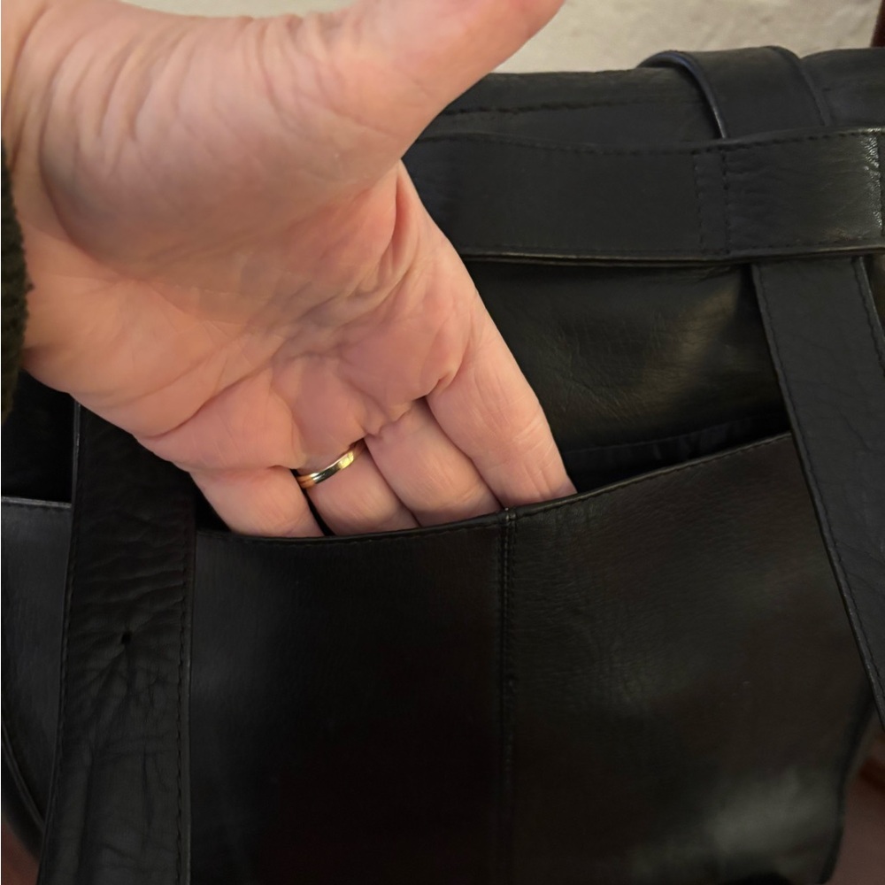 FRYE Leather Convertible Commuter Bag - Picture 6 of 14